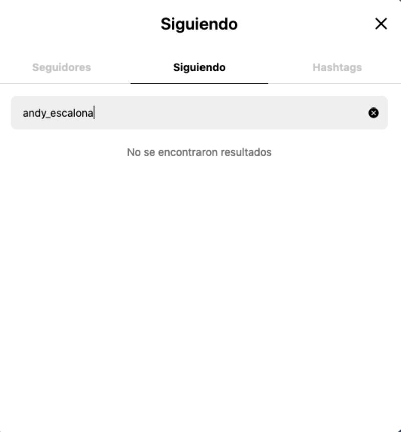 Mariana le dio unfollow a Andrea Escalona.