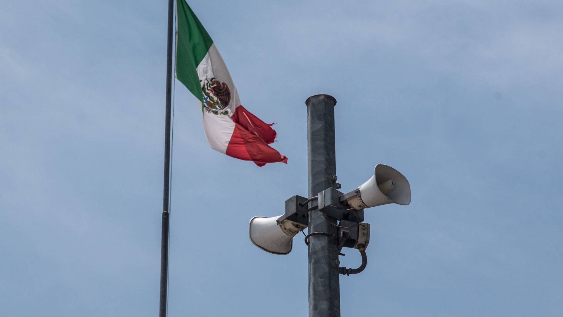Altavoces de alerta sísmica en la CDMX.