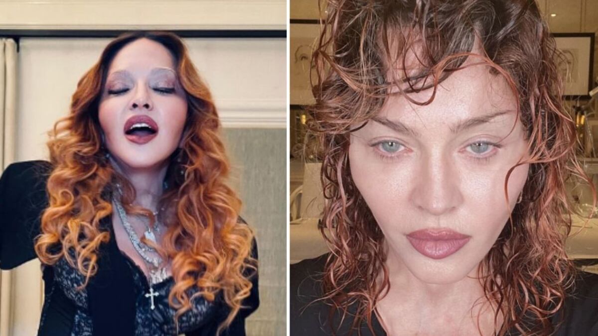madonna, corte de pelo