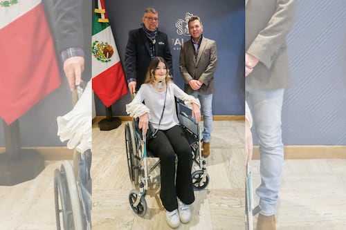 “Vamos a apoyarte”: Lemus recibe a joven enfermera que sobrevivió a accidente aéreo en Galveston