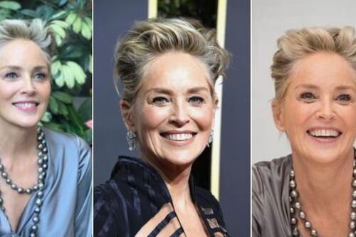 Sharon Stone sorprende al publicar una foto pintando en ‘topless’