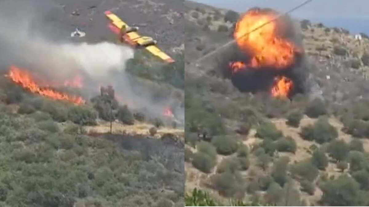 Avión se estrella en Grecia.