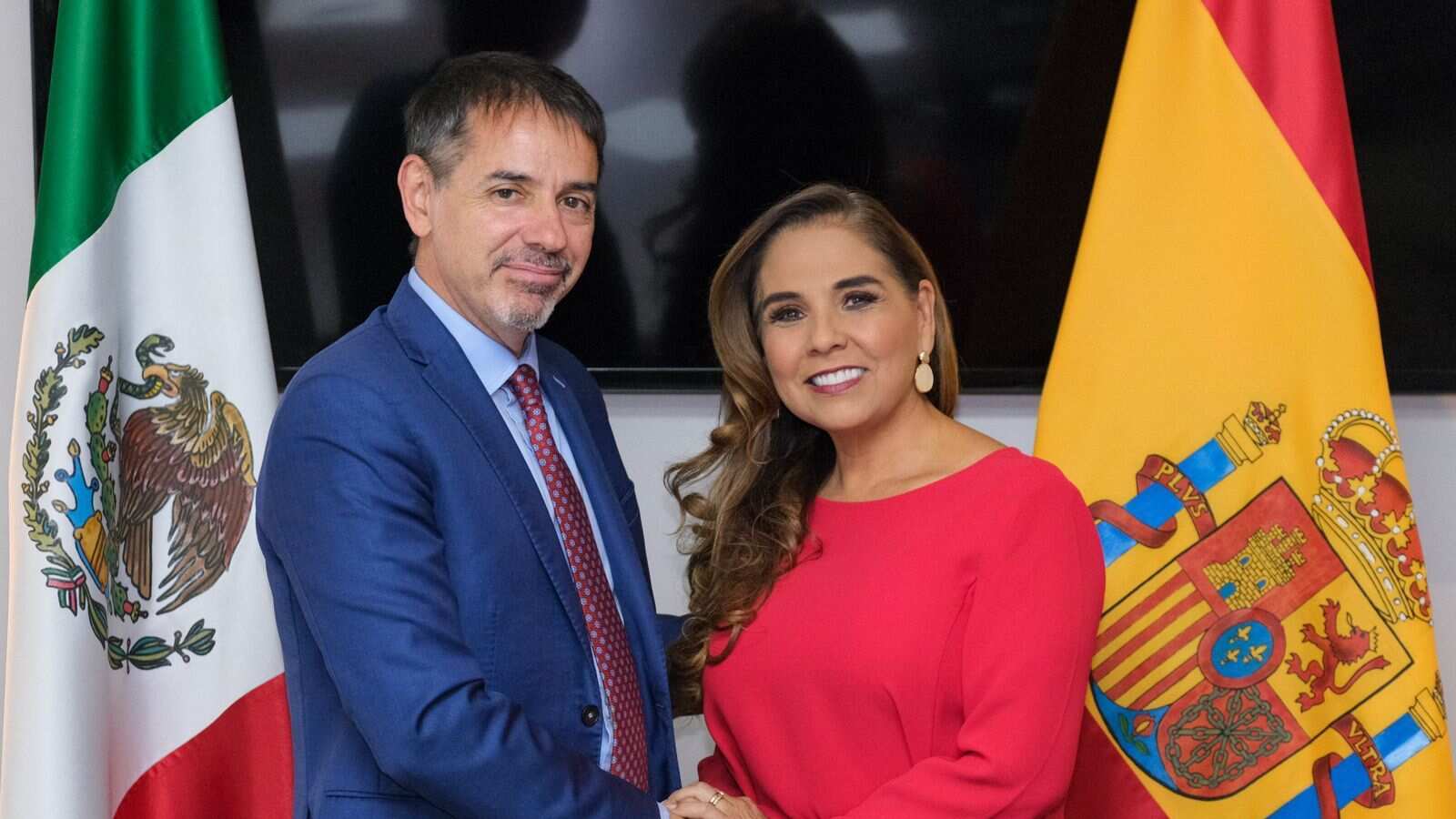 Se reúnen Mara Lezama y el embajador de España para impulsar crecimiento de Quintana Roo