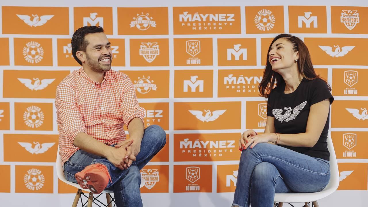 Álvarez Máynez y Laura Ballesteros