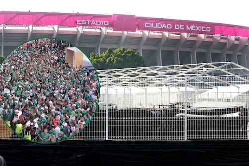 ¡Ya hay caos! Colapsan filtros de acceso en el Estadio Ciudad de México previo al arranque del Mundial 2026