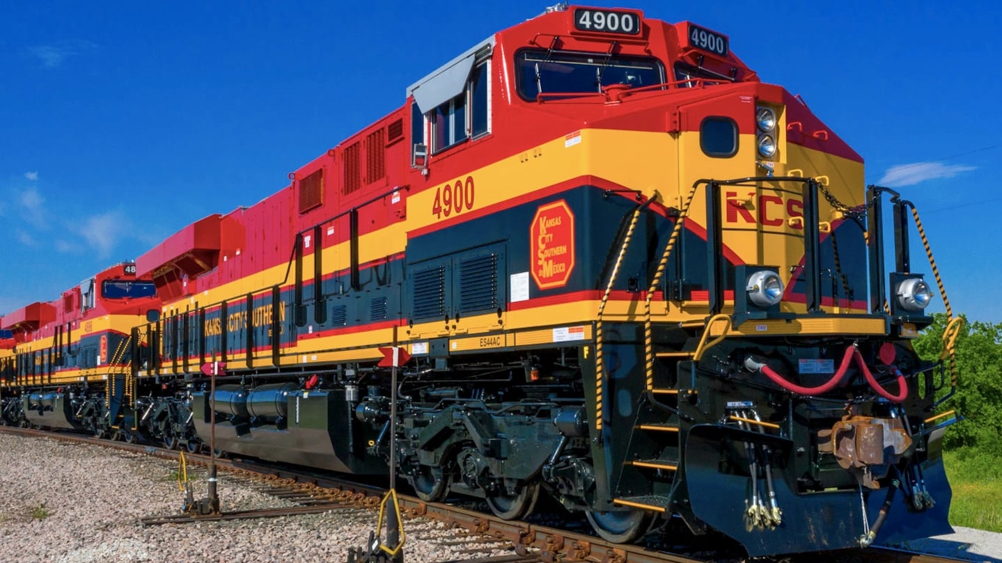 Trenes de carga en México.