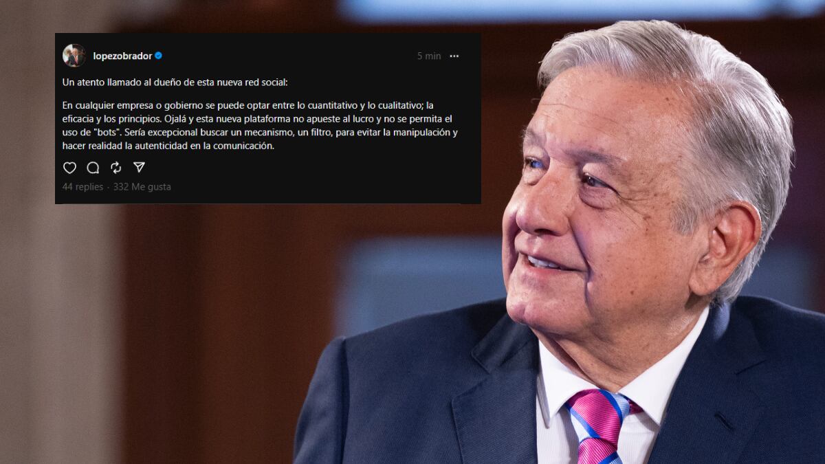 López Obrador logró más de 32 mil seguidores en el primer día de la plataforma.