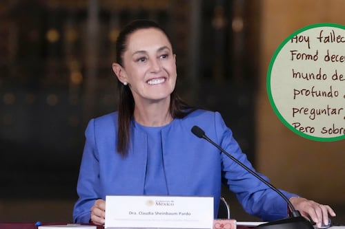 En Día del Niño, Sheinbaum despide a una maestra que marcó su vida; ¿de quién se trata?