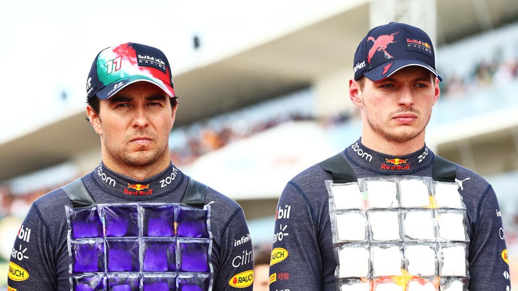 Sergio Pérez y Max Verstappen