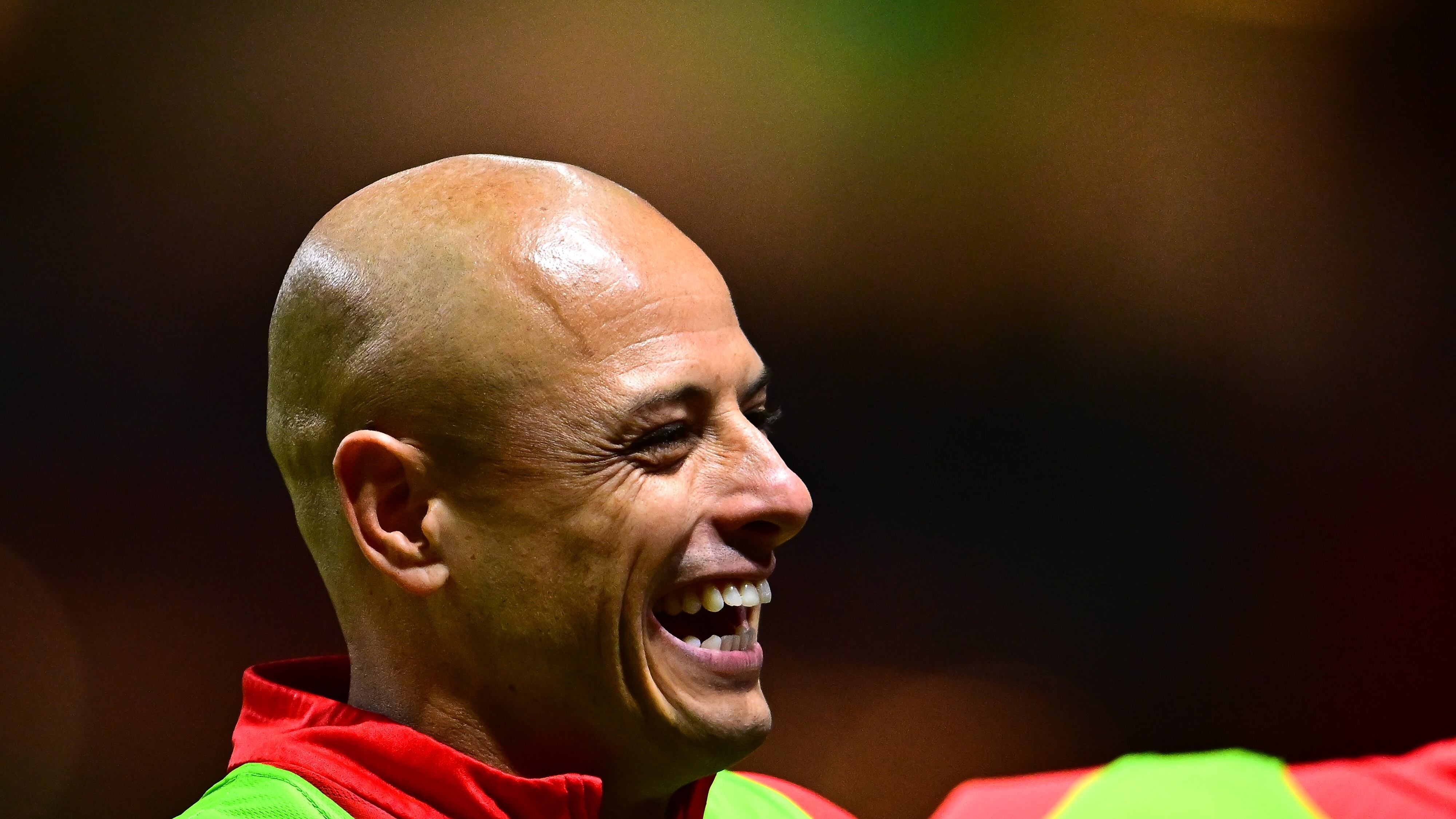 Chicharito Hernández celebró el triunfo ante América.