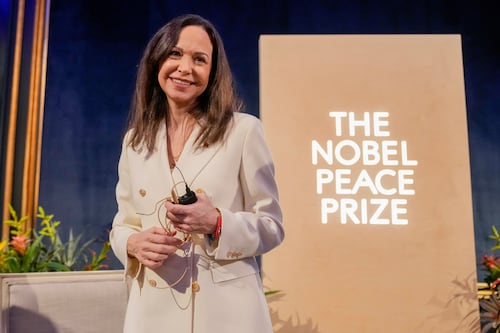La heroína de América y de la libertad recibe el Premio Nobel de La Paz 2025