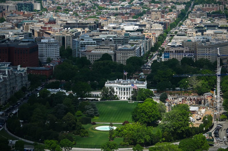 Construcción en la Casa Blanca.