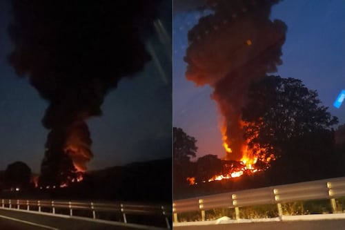 Explosión de pipa paraliza la autopista México–Puebla; cierran la vialidad en ambos sentidos