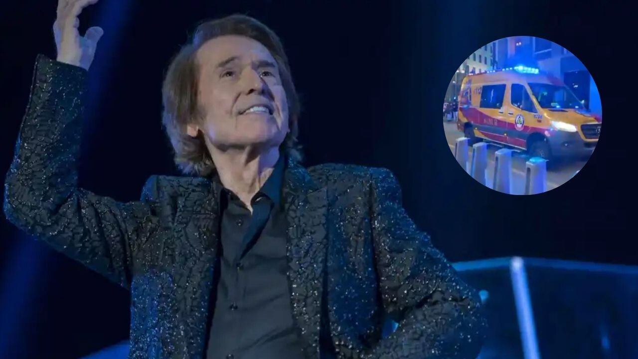 En redes sociales comenzaron a circular videos donde se observan las ambulancias que atendieron a la estrella.