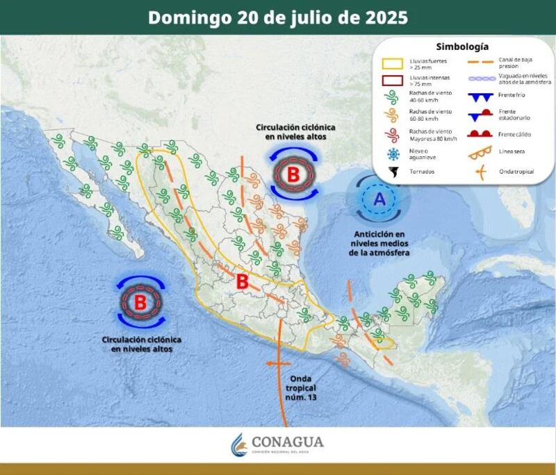 Conagua: clima en México