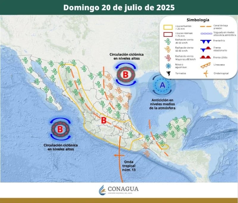 Conagua: clima en México