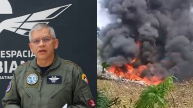 Foto del general Carlos Silva, comandante de la Fuerza Aeroespacial Colombiana.