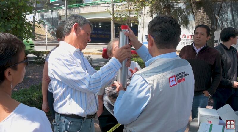 sensor sísmico en Mixcoac
