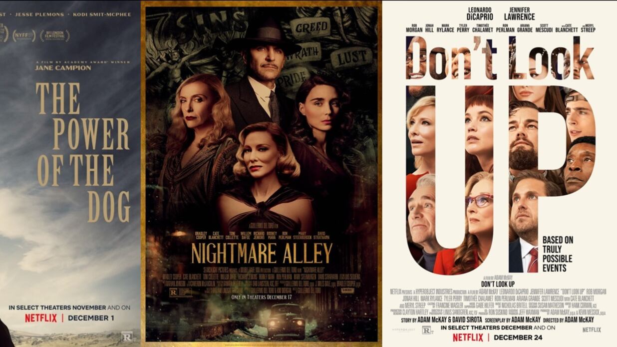 Ya se dieron a conocer las películas nominadas a los premios Óscar 2022 y te contamos en cuáles de las diversas plataformas verlas.