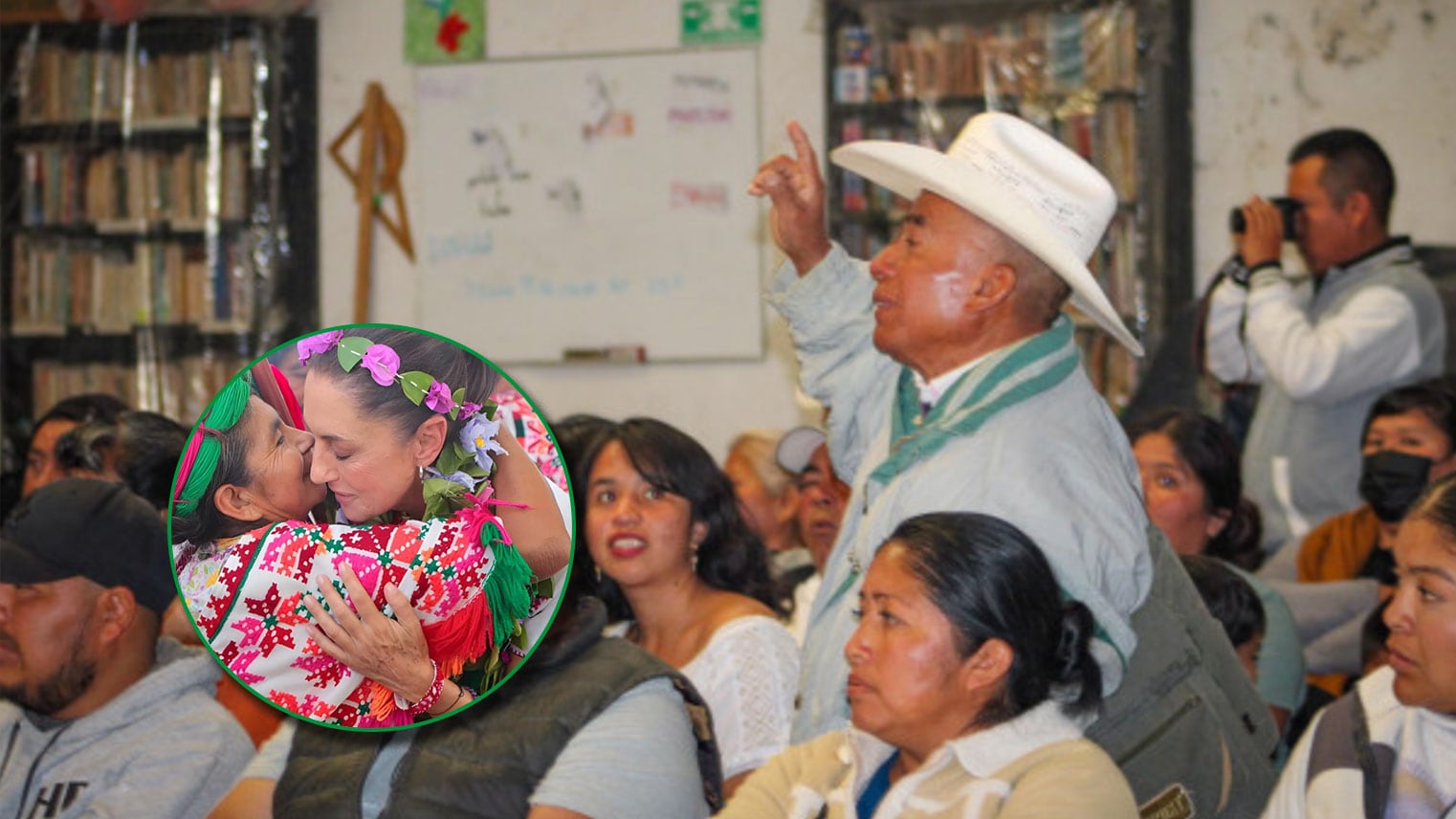 Asamblea comunitaria en San Miguel de Allende durante el seguimiento al Plan de Justicia Chichimeca-Otomí.