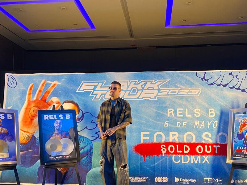 Rels B listo para el show más grande su carrera en CDMX