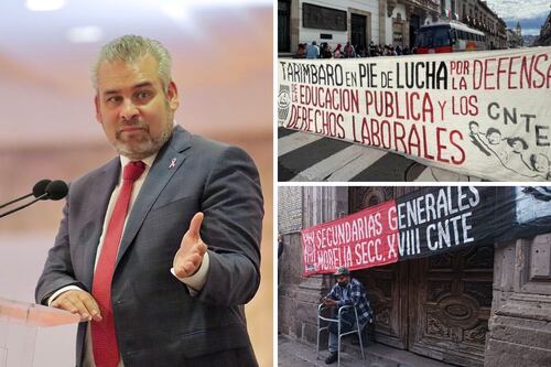 Ramírez Bedolla confirma cheques para maestros; CNTE toma presidencias municipales