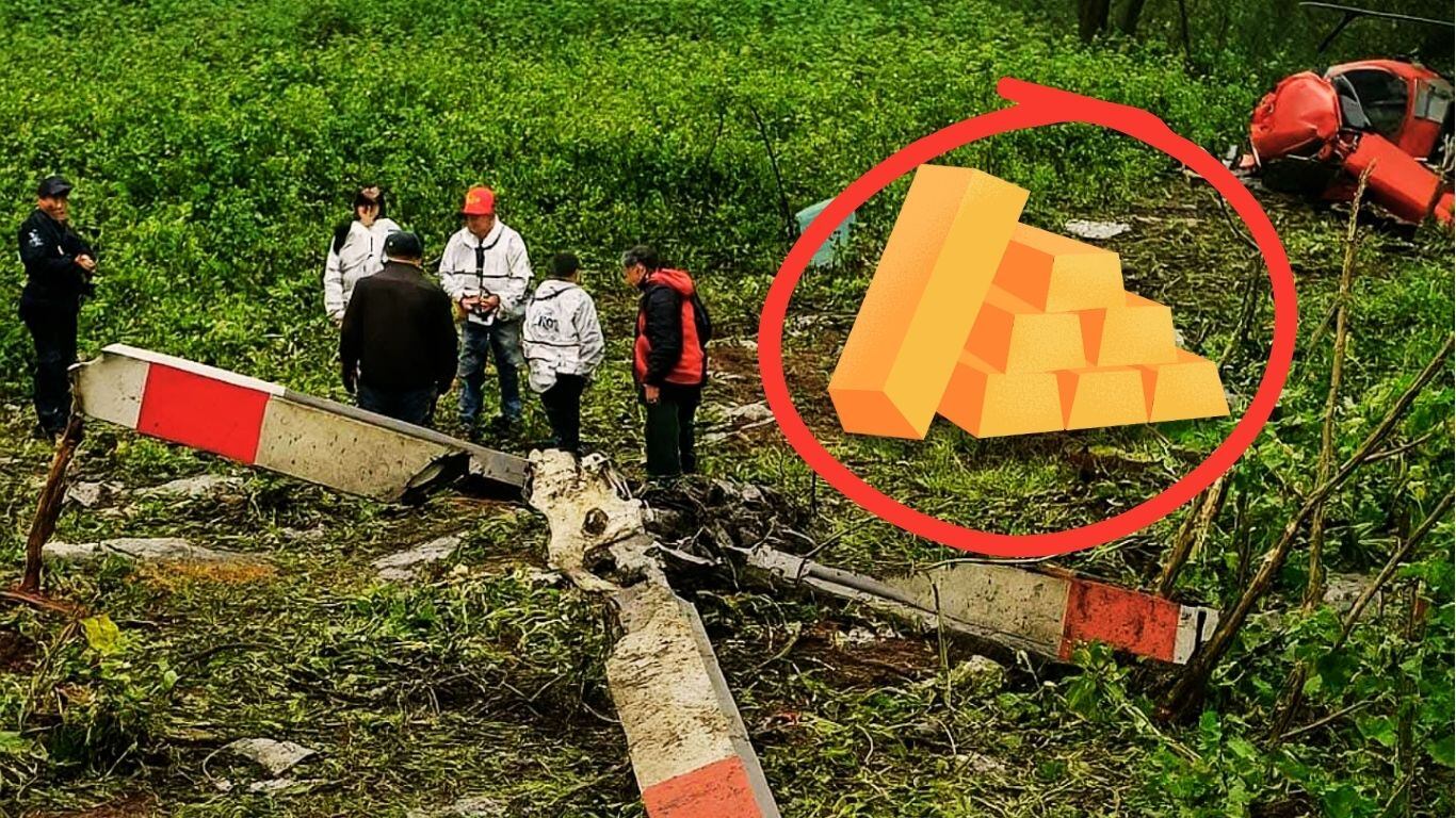 Helicóptero transportaba oro