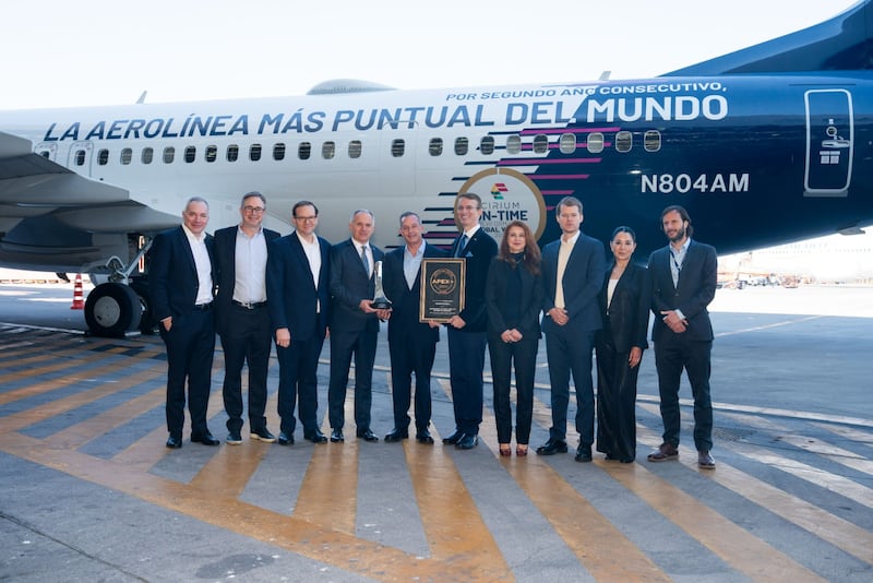 México en la cima: Aeroméxico lidera puntualidad aérea mundial por segundo año consecutivo