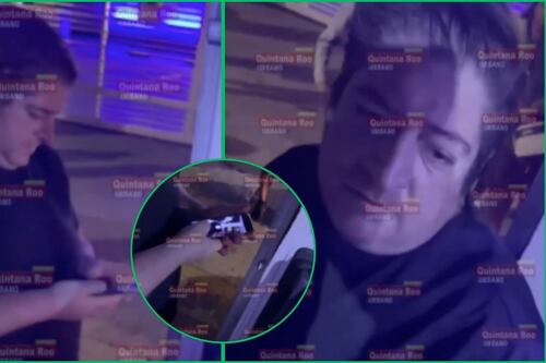 Exhiben a hombre que grababa a joven en el transporte público de Cancún