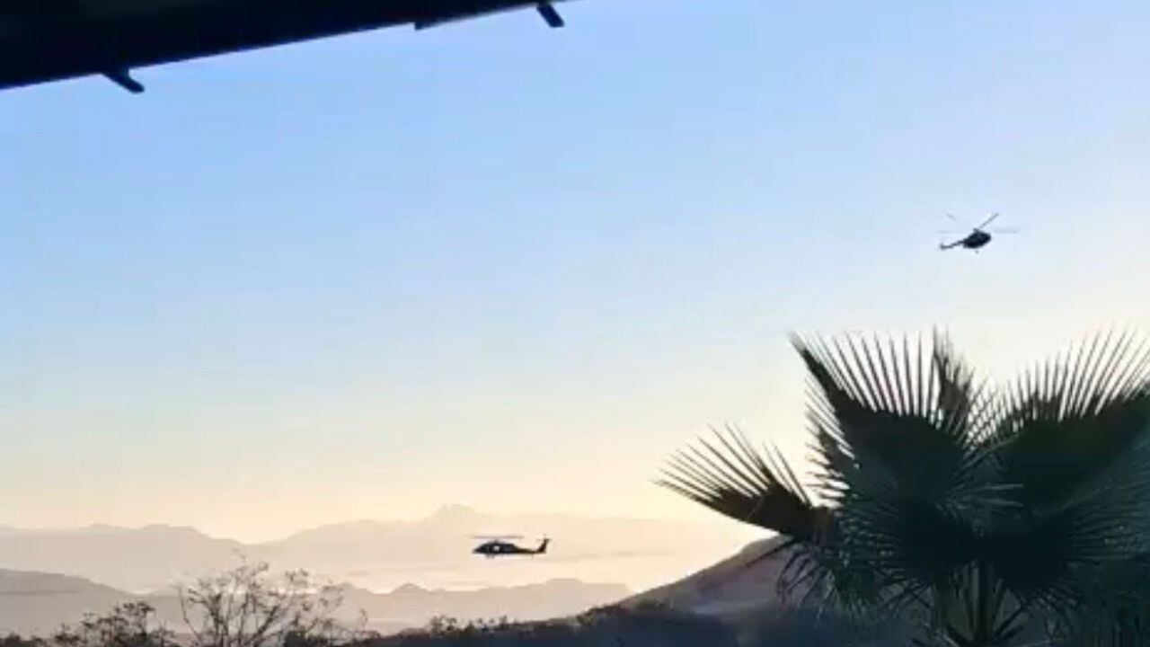 Operativo por aire y tierra en Culiacán