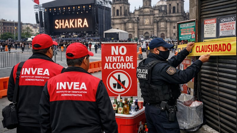CDMX despliega operativo en Centro Histórico por concierto de Shakira; vigilarán venta de alcohol