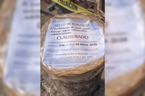 Conagua frena perforaciones ilegales; clausura pozos en NL