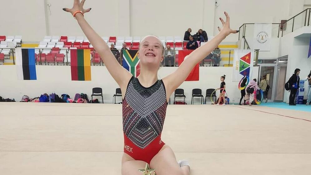 María Bárbara Wetzel Aguilar es multicampeona en gimnasia artística.