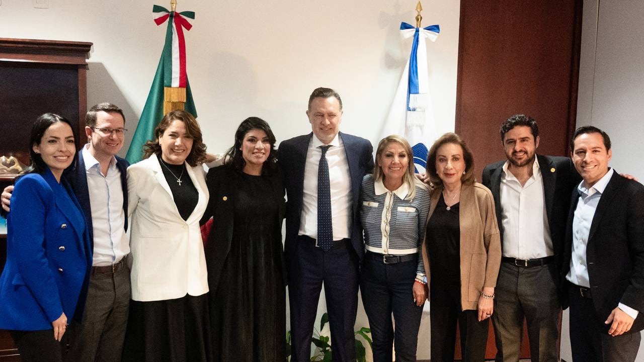 Mauricio Kuri en el Senado de la República.