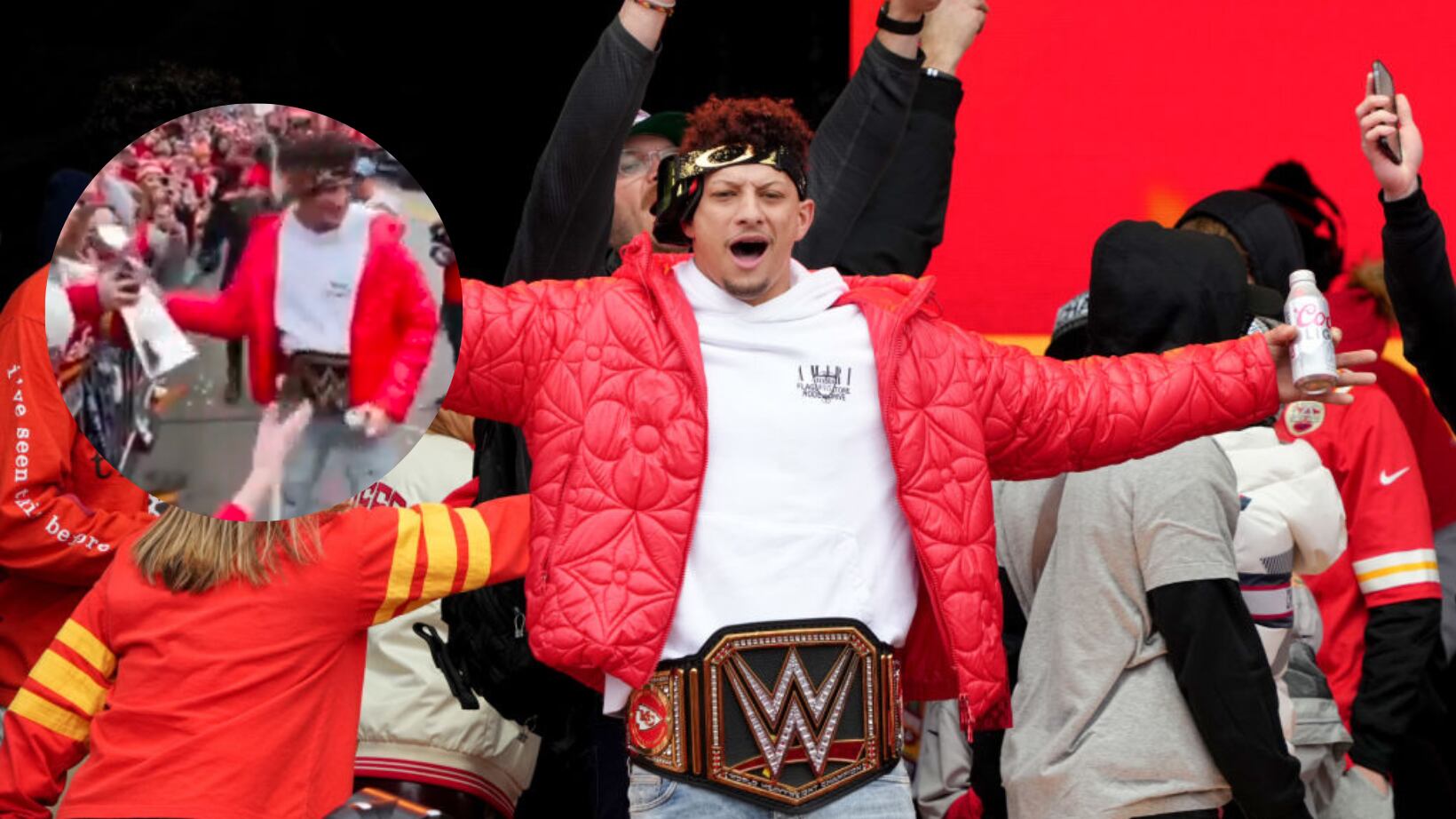 Patrick Mahomes festejó eufóricamente el título de los Chiefs.