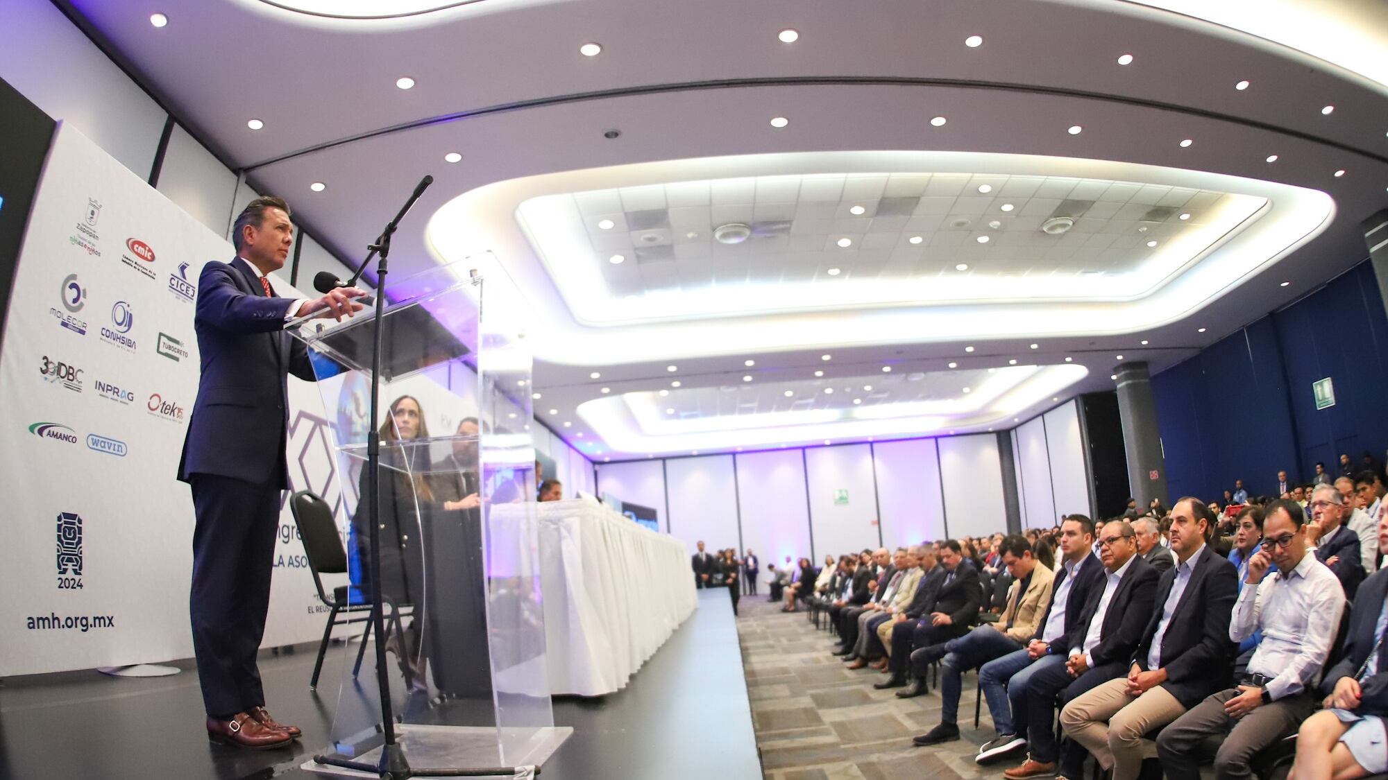 Pablo Lemus participó en el XXVII Congreso Nacional e Internacional de la Asociación Mexicana de Hidráulica (AMH) expuso su estrategia integral para el agua.