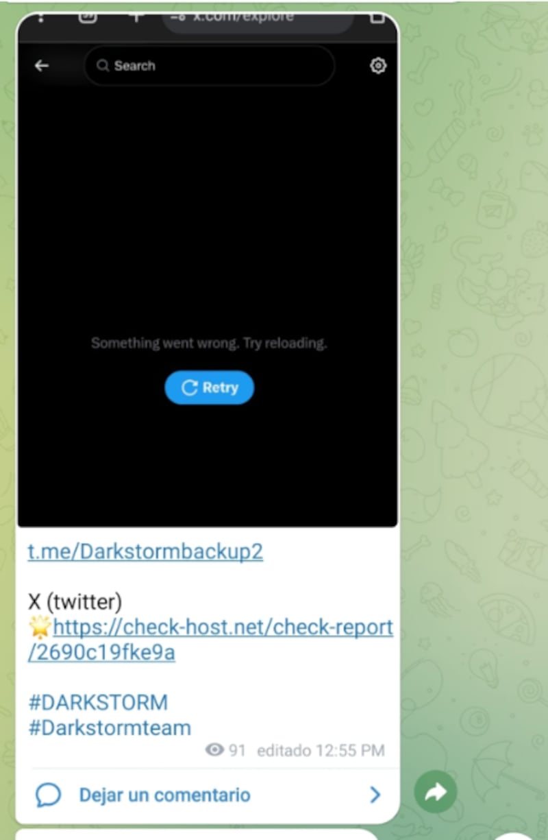 Caída global de X: grupo de hackers DarkStorm se adjudica el ataque a la red social