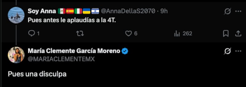 Tuit de María Clemente