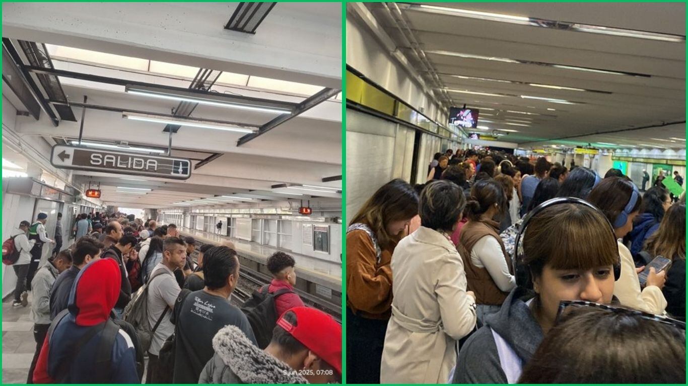 Caos en el Metro de la CDMX