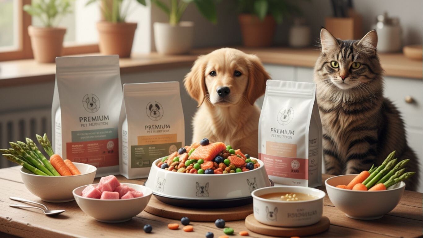 Alimentos premium para mascotas