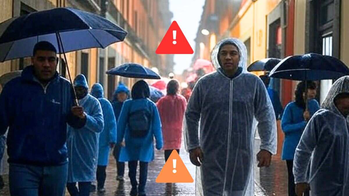 Doble alerta en CDMX en pleno regreso a clases: roja y naranja por lluvias intensas el lunes 1 de septiembre