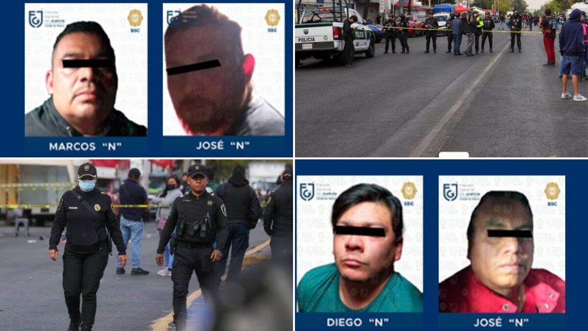 Cuatro de los detenidos por el tiroteo entre presuntos extorsionadores y policías fueron enviados al Reclusorio Norte.