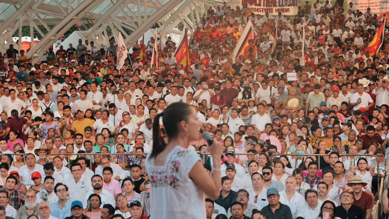 Por primera vez, va a conducir México una mujer que es parte de la 4T: Claudia Sheinbaum en Campeche