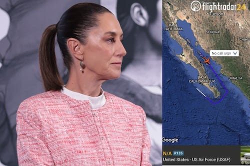 Fue un avión que voló sobre el espacio aéreo internacional, no es algo extraño: Sheinbaum