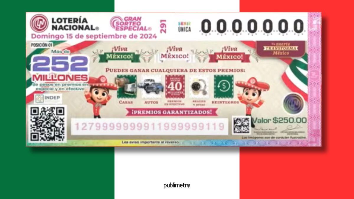 Ganadores de la Lotería el 15 de septiembre: Gran Sorteo Especial 291 por las fiestas patrias