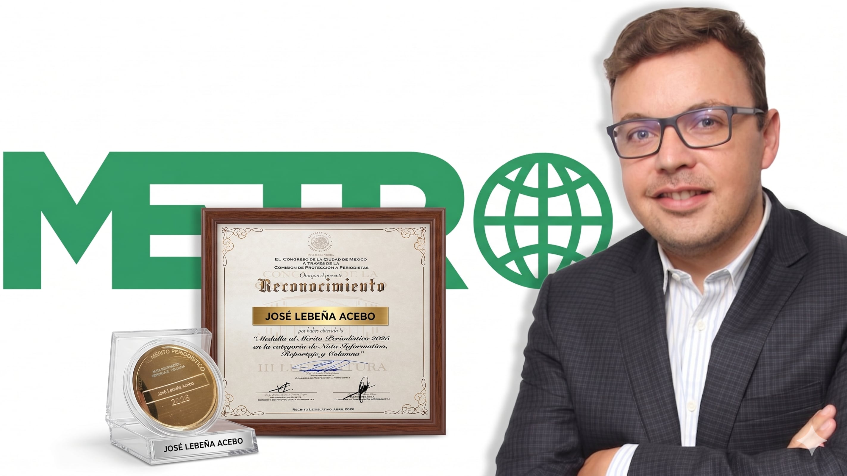 José Lebeña, periodista hispanomexicano, natural de Asturias (España), desciende de Puebla (Mëxico) y la mayor parte de su vida laboral la ha desarrollado en MOnterrey y Ciudad de México