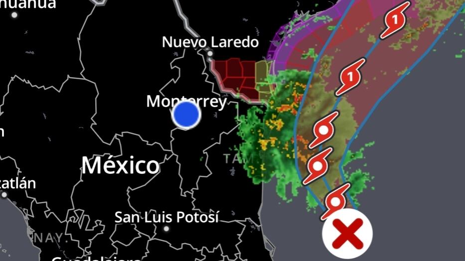 Por ahora el fenómeno de encamina hacia Texas y Lousiana.