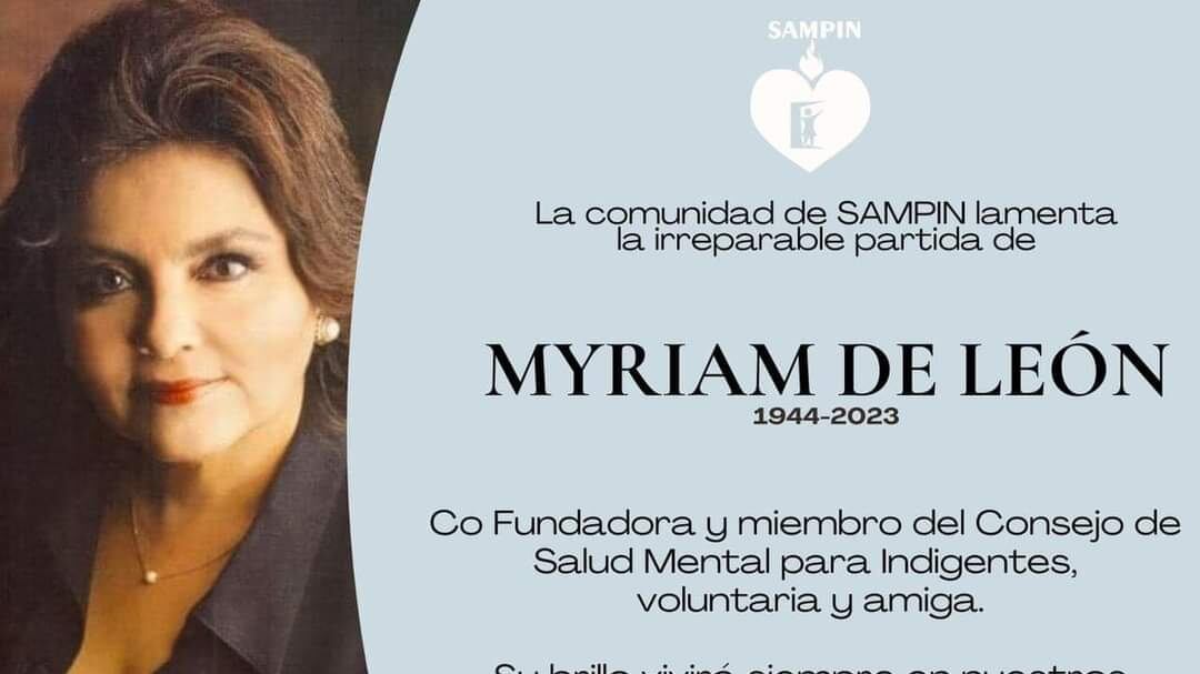 Myriam de León trabajó más de 20 años en la TV regia.