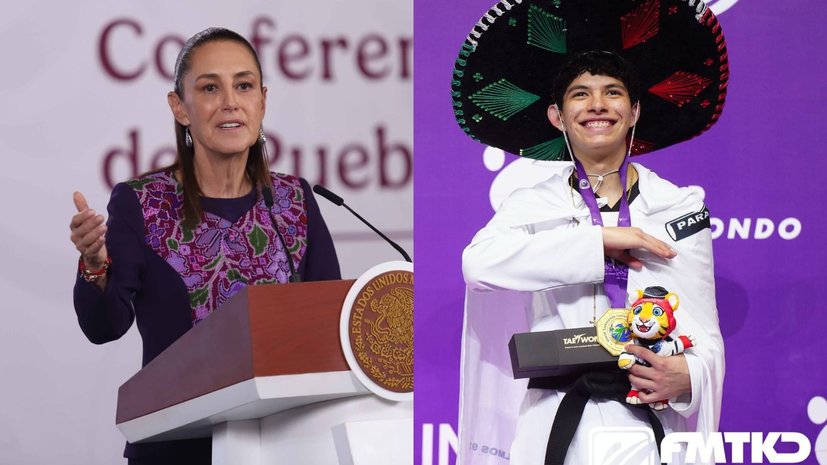 Sheinbaum felicitó a Guillermo Cortés.