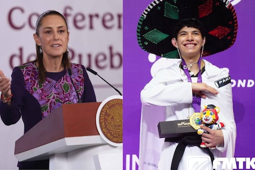 “Orgullo de México”: Sheinbaum se rinde ante Guillermo Cortés por ganar el Mundial de Taekwondo